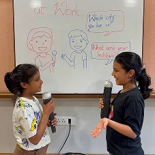 Children interacting and learning together
